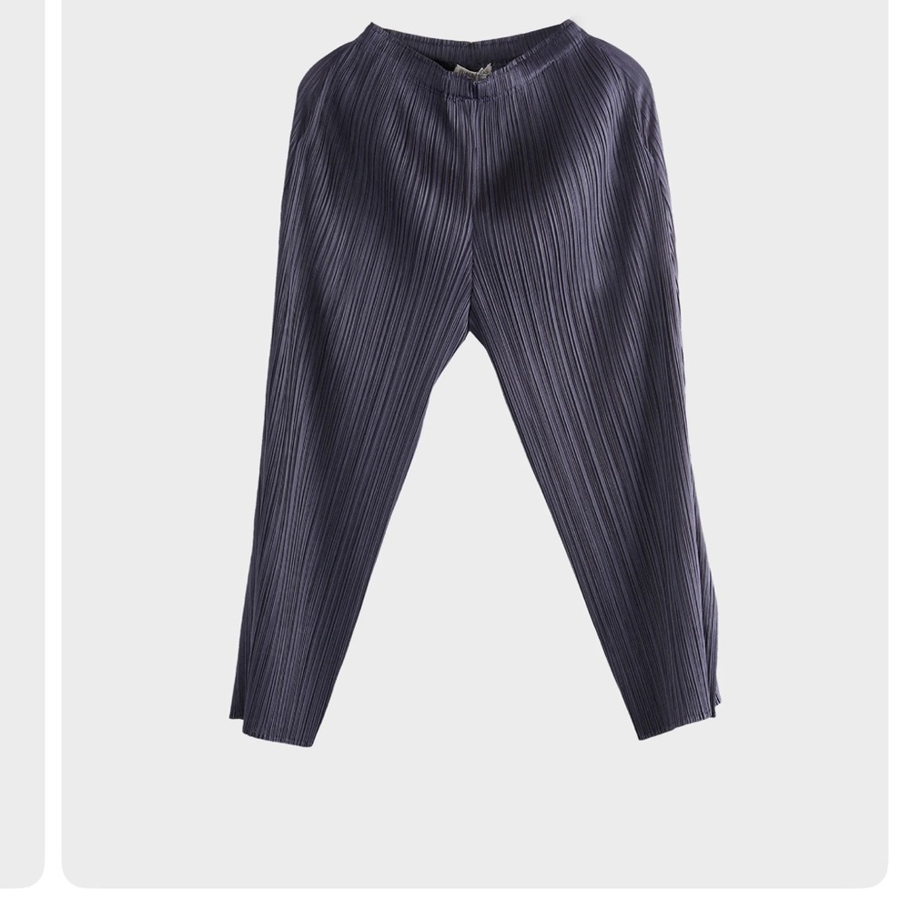 July thicker pants color dark purple blue.